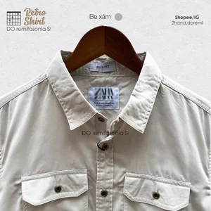 Áo Sơ Mi Túi Hộp Vintage - ảnh 5