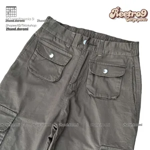 Quần Kaki Ống Rộng Unisex Reetro 9 – Có Túi Hộp - ảnh 8