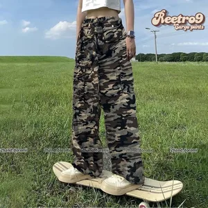 Quần Kaki Ống Rộng Unisex Reetro 9 – Có Túi Hộp - ảnh 3