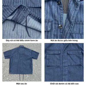 Áo Sơ Mi Boxy Tokyo Reetro Denim Tay Ngắn - ảnh 4