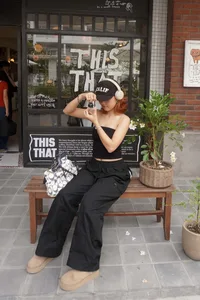 Quần Dù Ống Suông Sunday Lưng Thun - ảnh 8