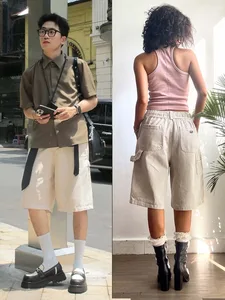 Quần Short Kaki Lửng Reetro Carpenter Unisex - ảnh 1