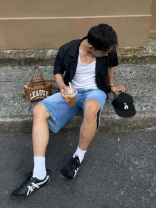 Quần Short Jeans Ống Rộng Reetro Sky Unisex - ảnh 10