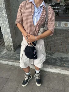 Áo Sơ Mi Kẻ Caro Dài Tay Reetro Captain - ảnh 4